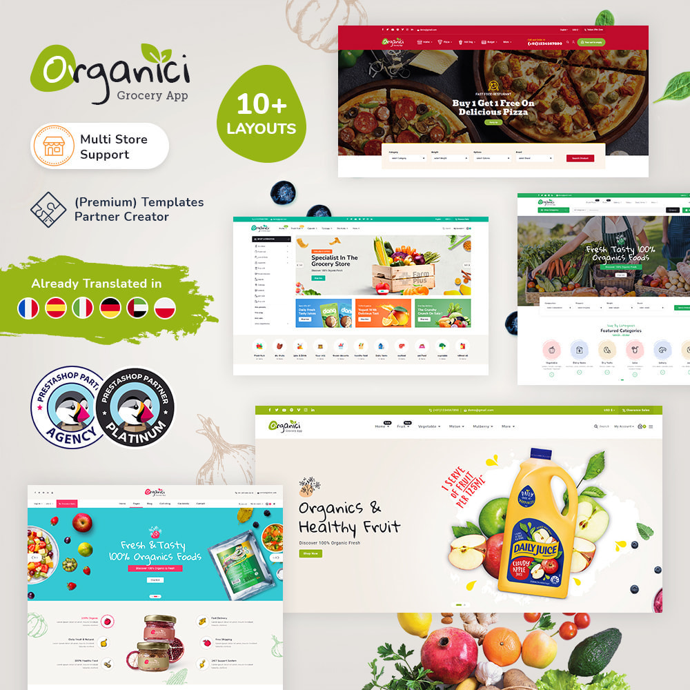 Organici - Food & Grocery Store